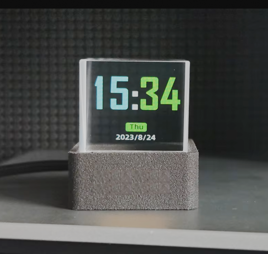 HoloCube Pro: Holographic Photo Display, Smart Weather Station, and Digital Clock with GIF Animations